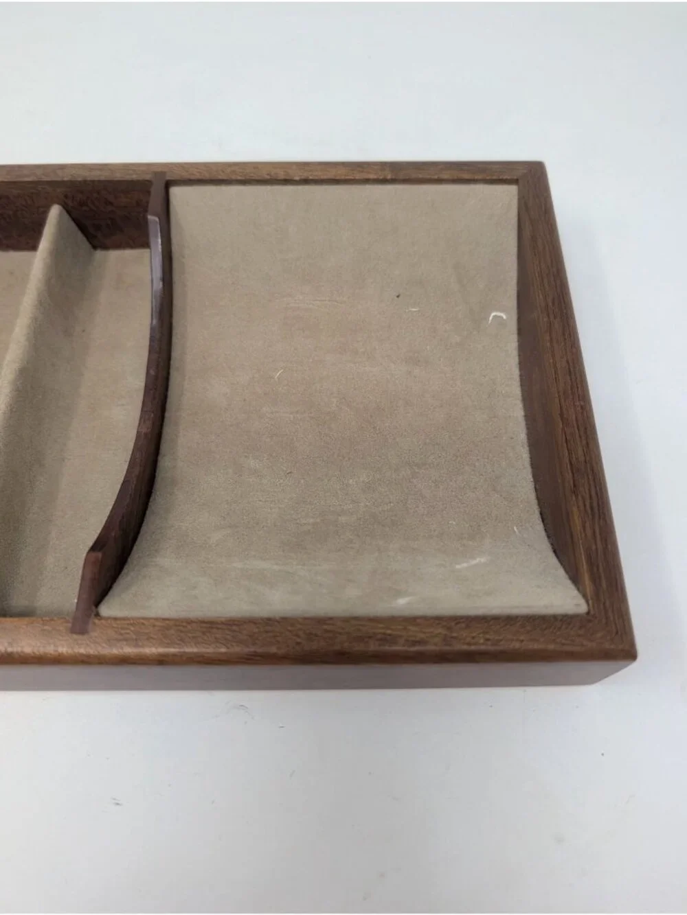 Vintage Abercrombie & Fitch Woodgrain Tray Jewelry Italy